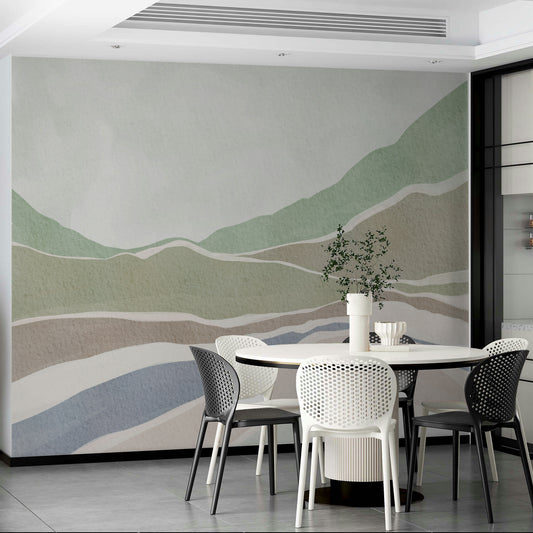 Soft Hills wall mural


