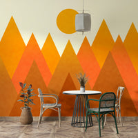 Pastel blush peaks in candy tones – soft pink wallpaper