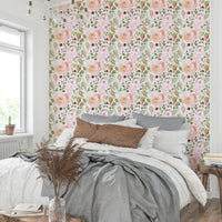 A tranquil subtle flower wall mural for your decor.

