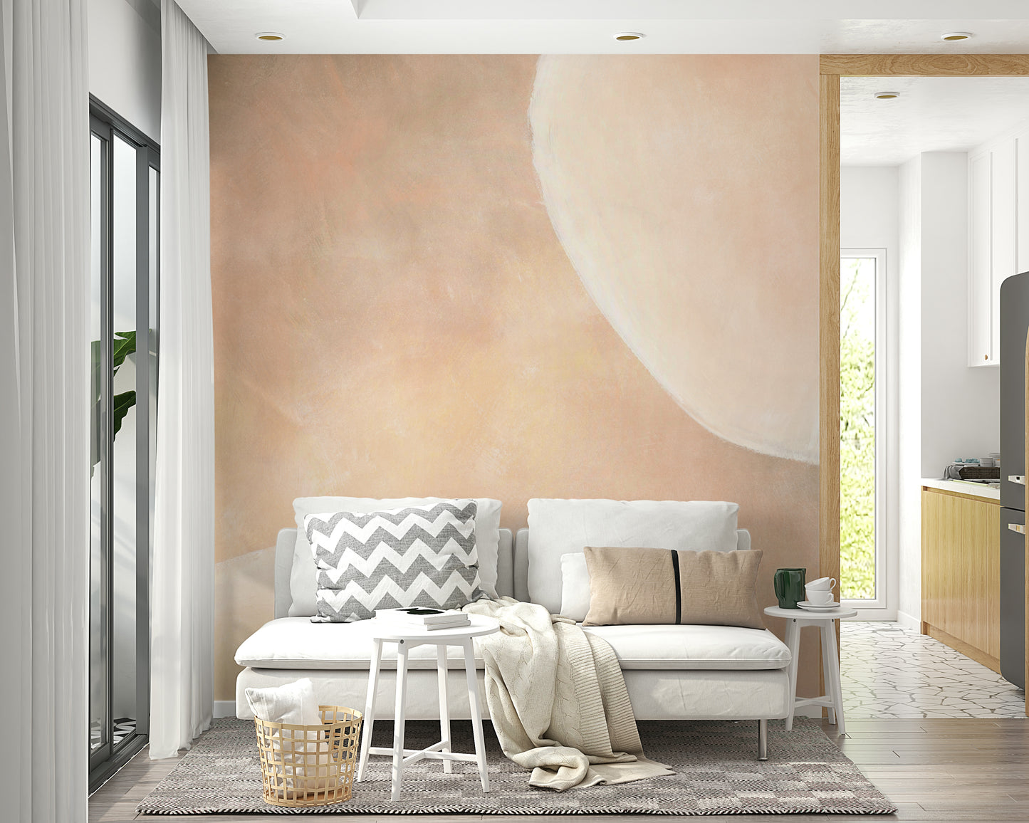 Warm sand-inspired abstract wallpaper

