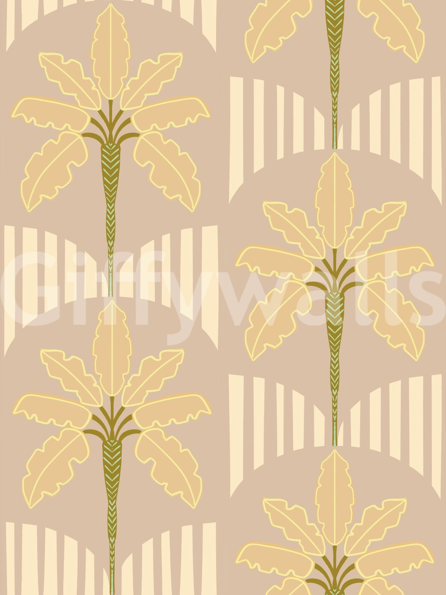 Papier peint Soft Tropical Sway