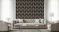 Earthy curves Softy Dèco Geometries Dramatic Charm wall mural.