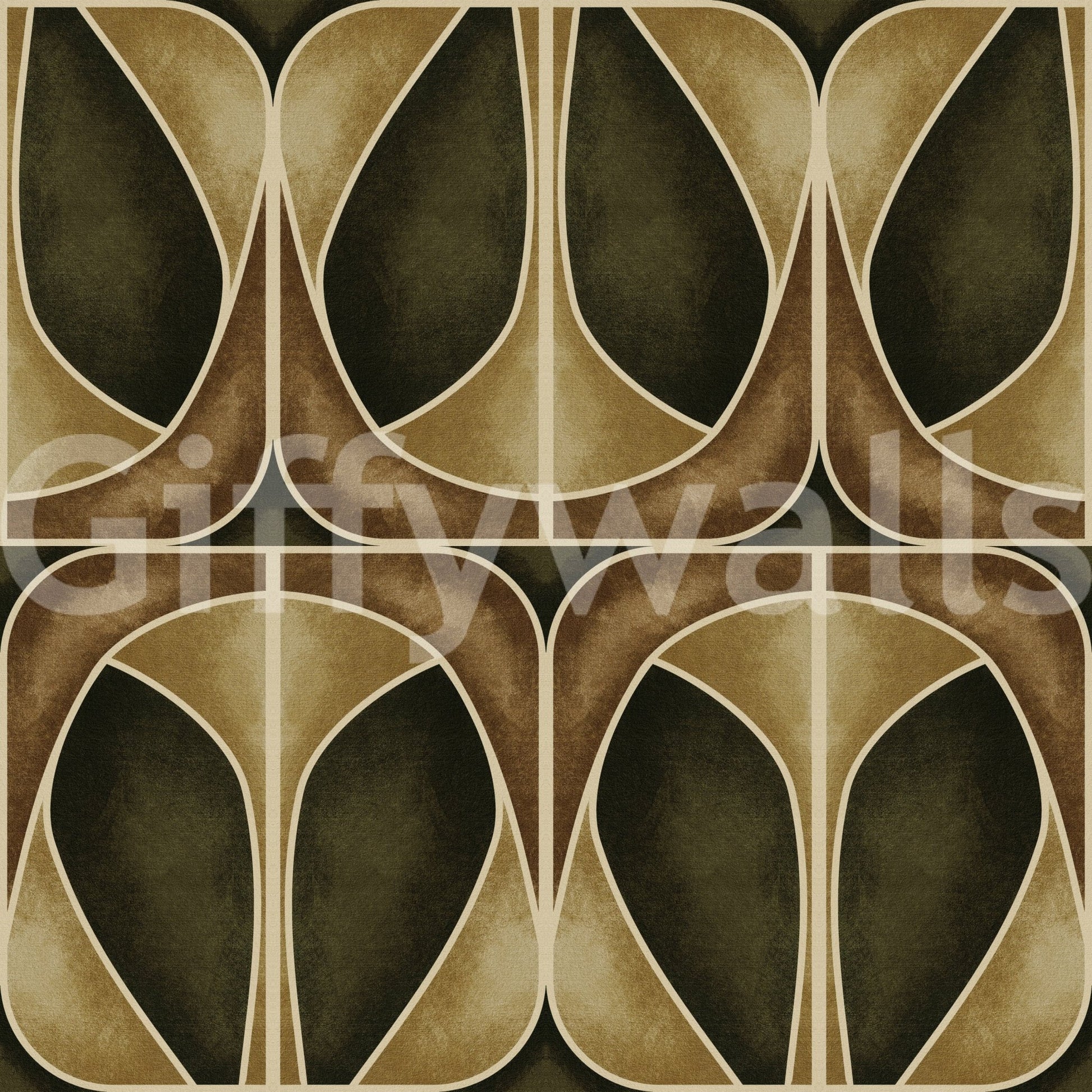 Luxury textured aesthetic Softy Dèco Geometries Gold Chic wallpaper.