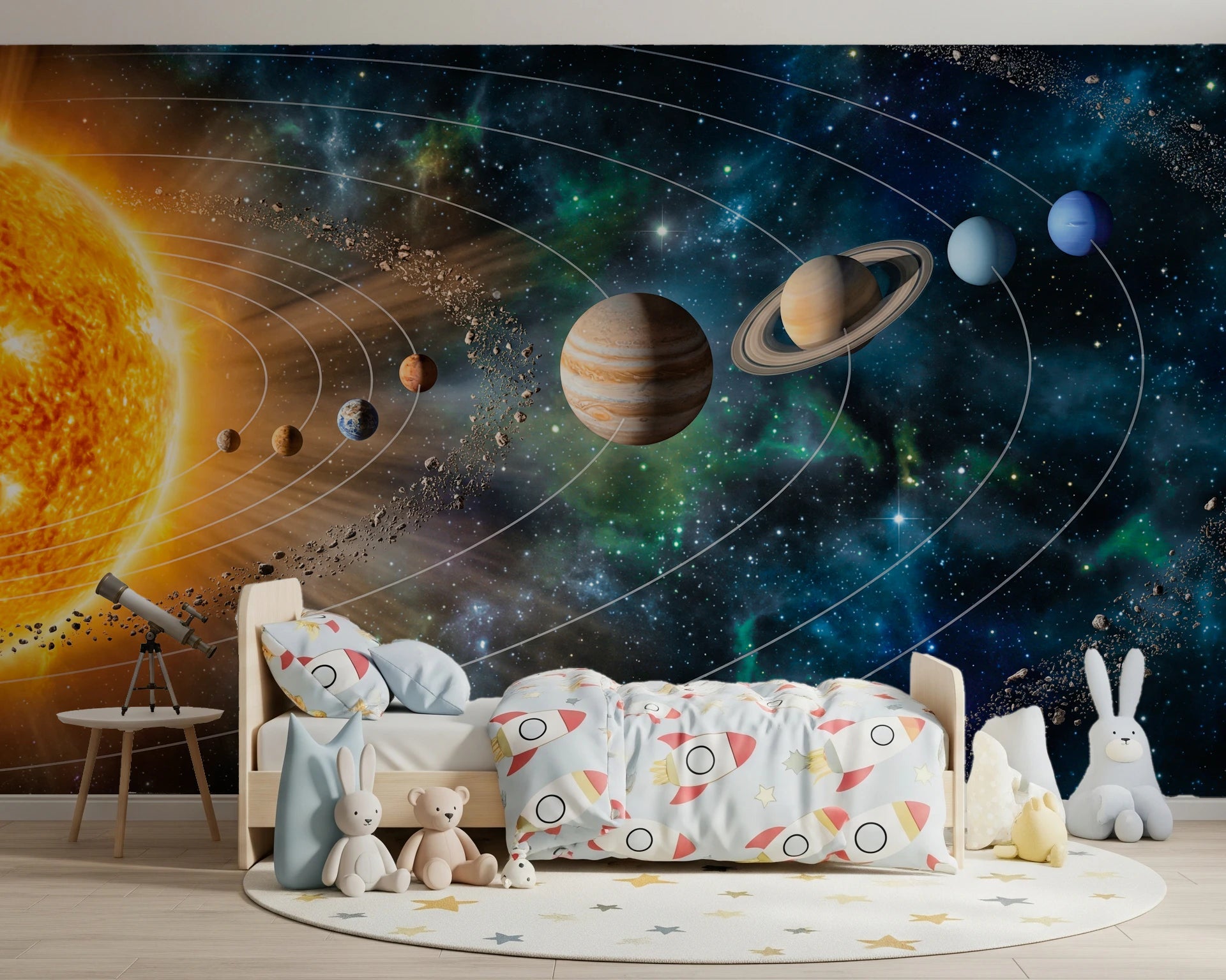 Solar System Symphony Wall Mural