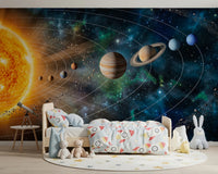 Solar System Symphony Wall Mural