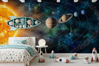 Solar System Symphony Wall Mural