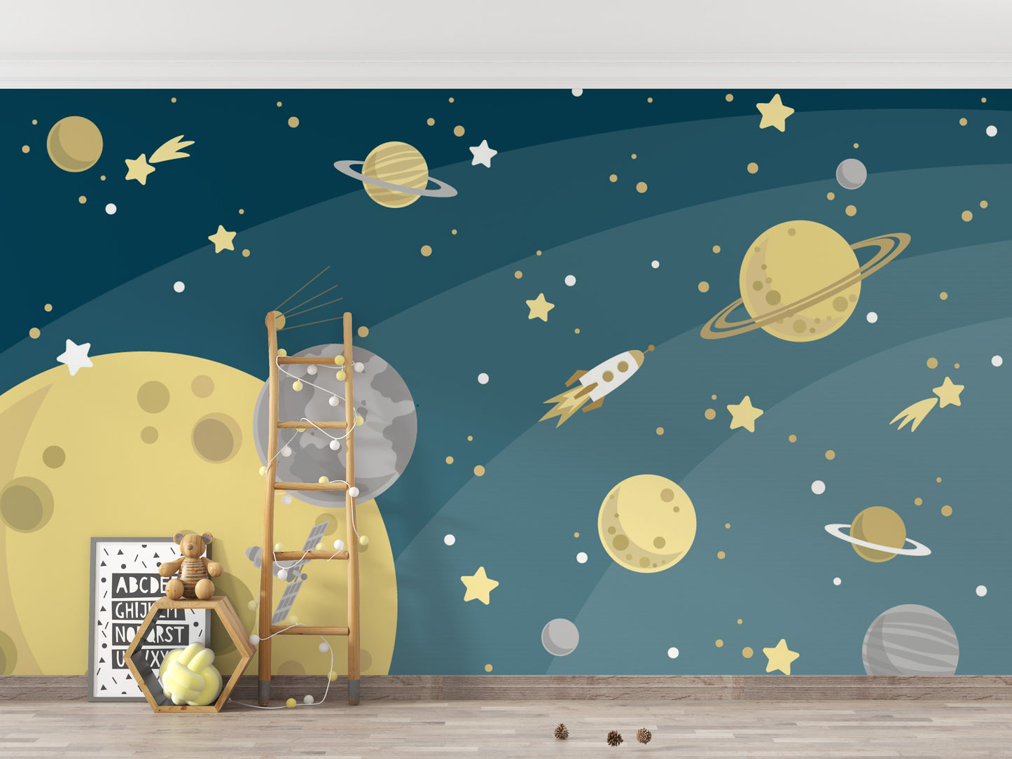 Solar system wallpaper with planets
