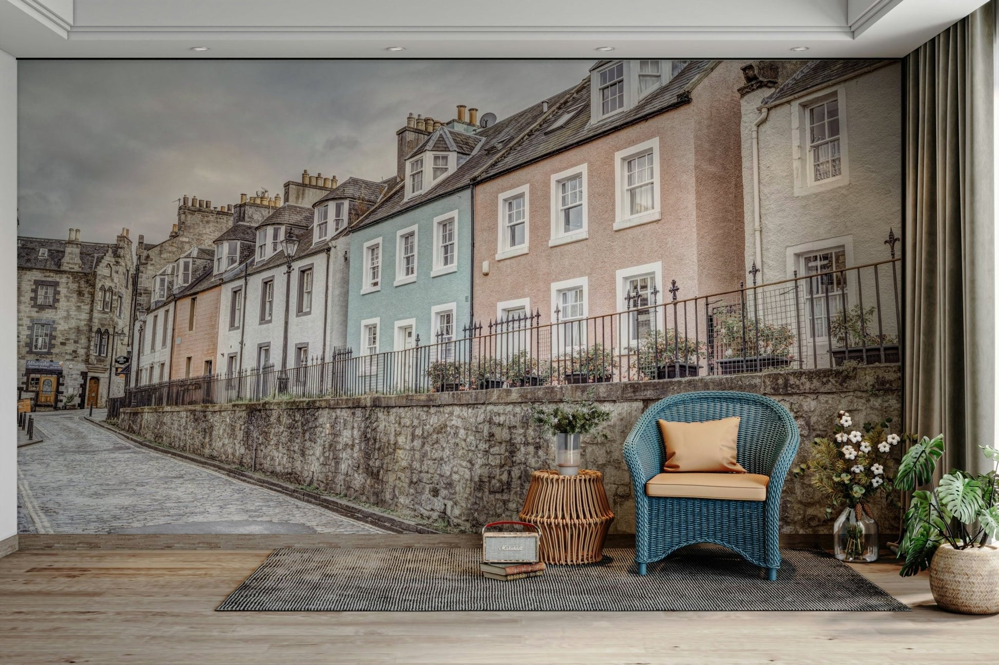 Soft hues and charming architecture

