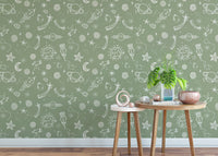 Space Voyage Kids Wallpaper for starry room decor
