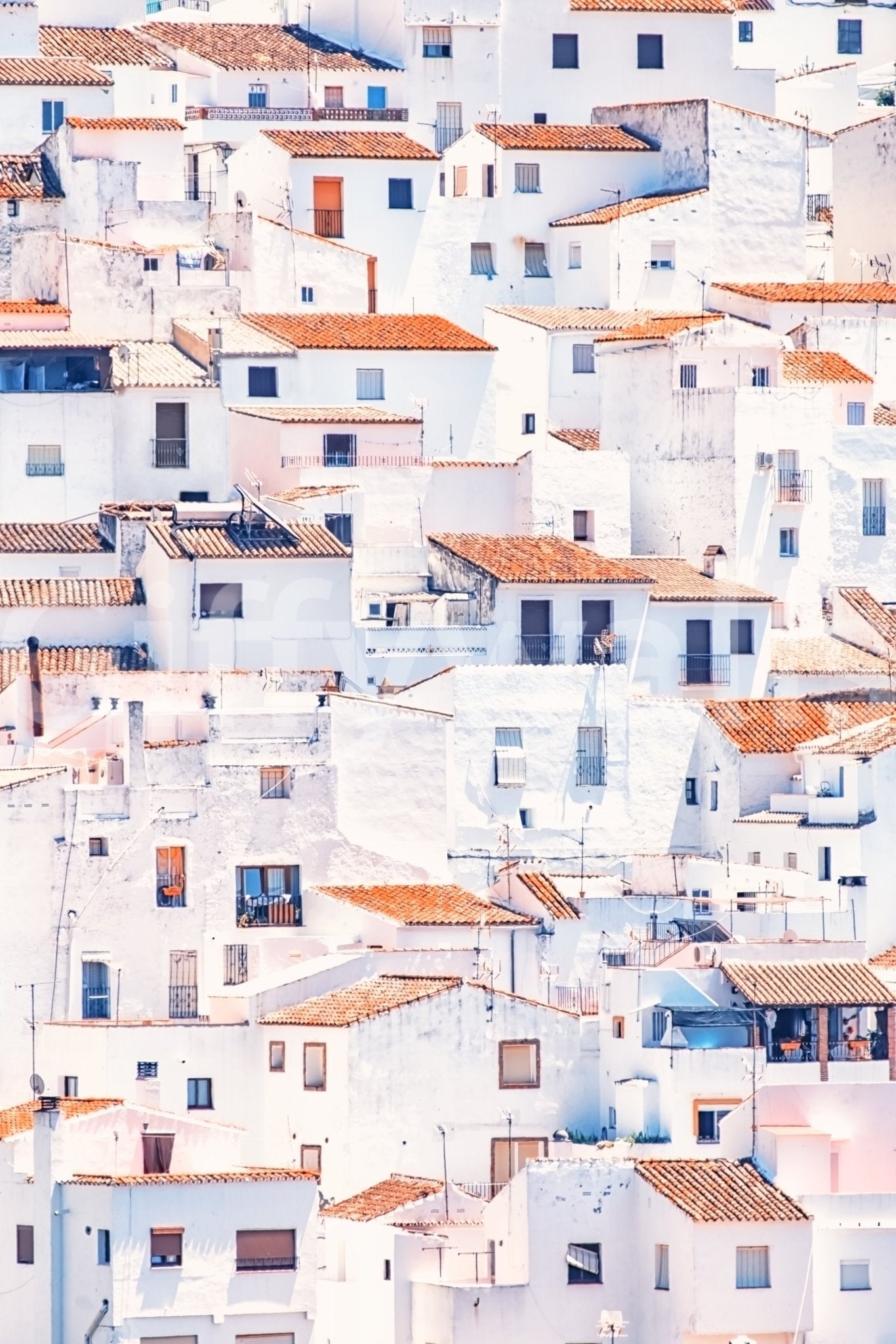 Spanish Townscape Wall Mural