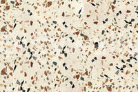 Creamy Terrazzo background mural, durable surface design.