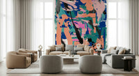A beautiful abstract splash ink wallpaper mural for a modern home.

