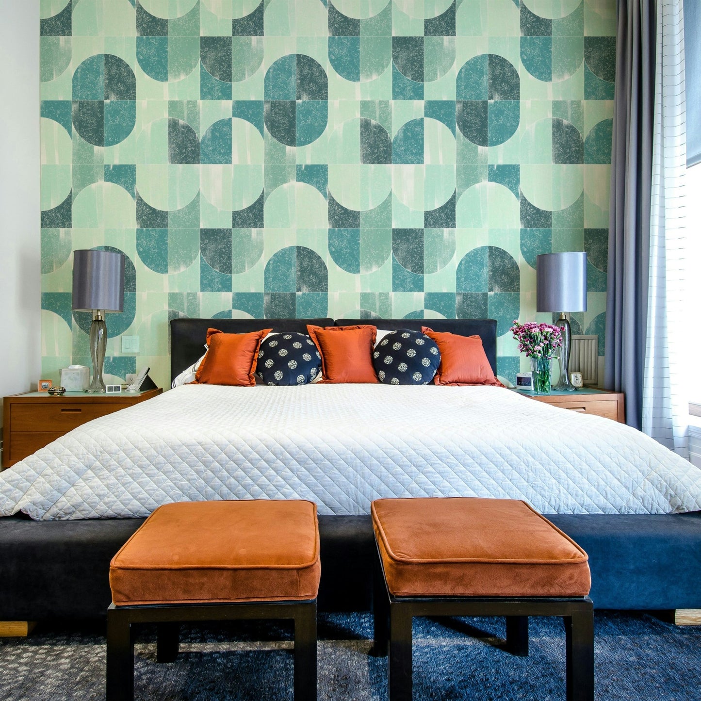 Sense of serene tranquility and refreshing artistry.

