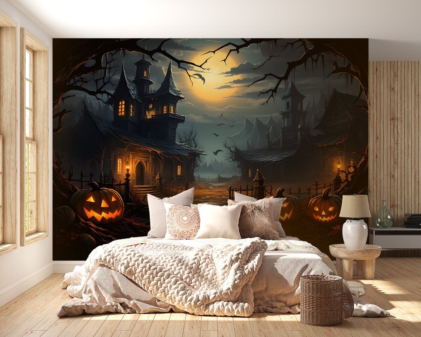 Spooky Haunted House creepy wallpaper.
