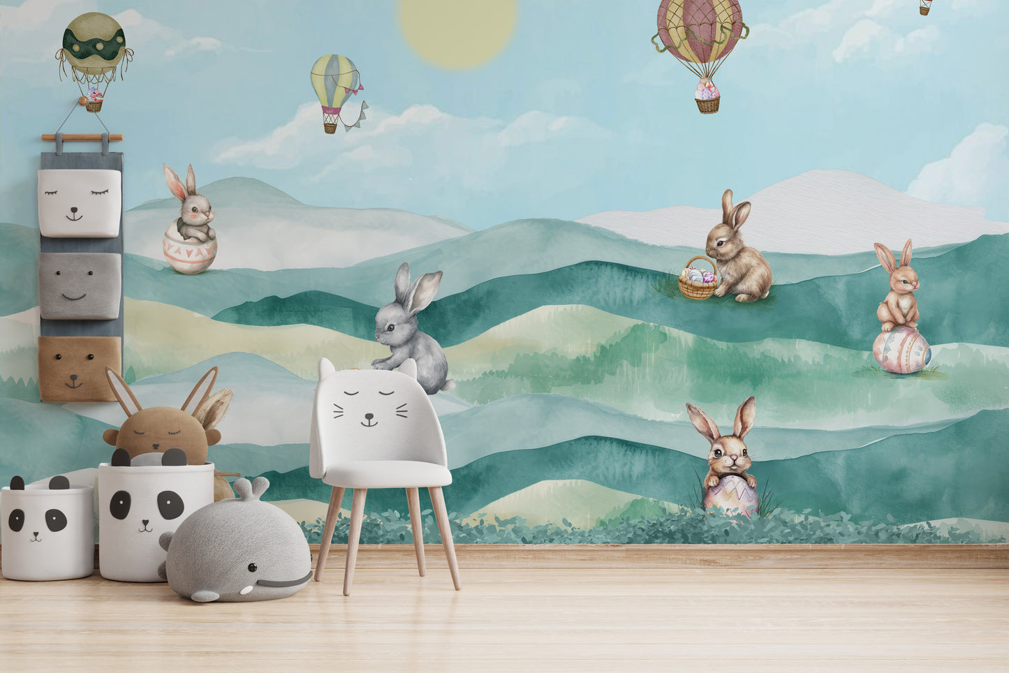 Forårsbunny påskeæg tapet