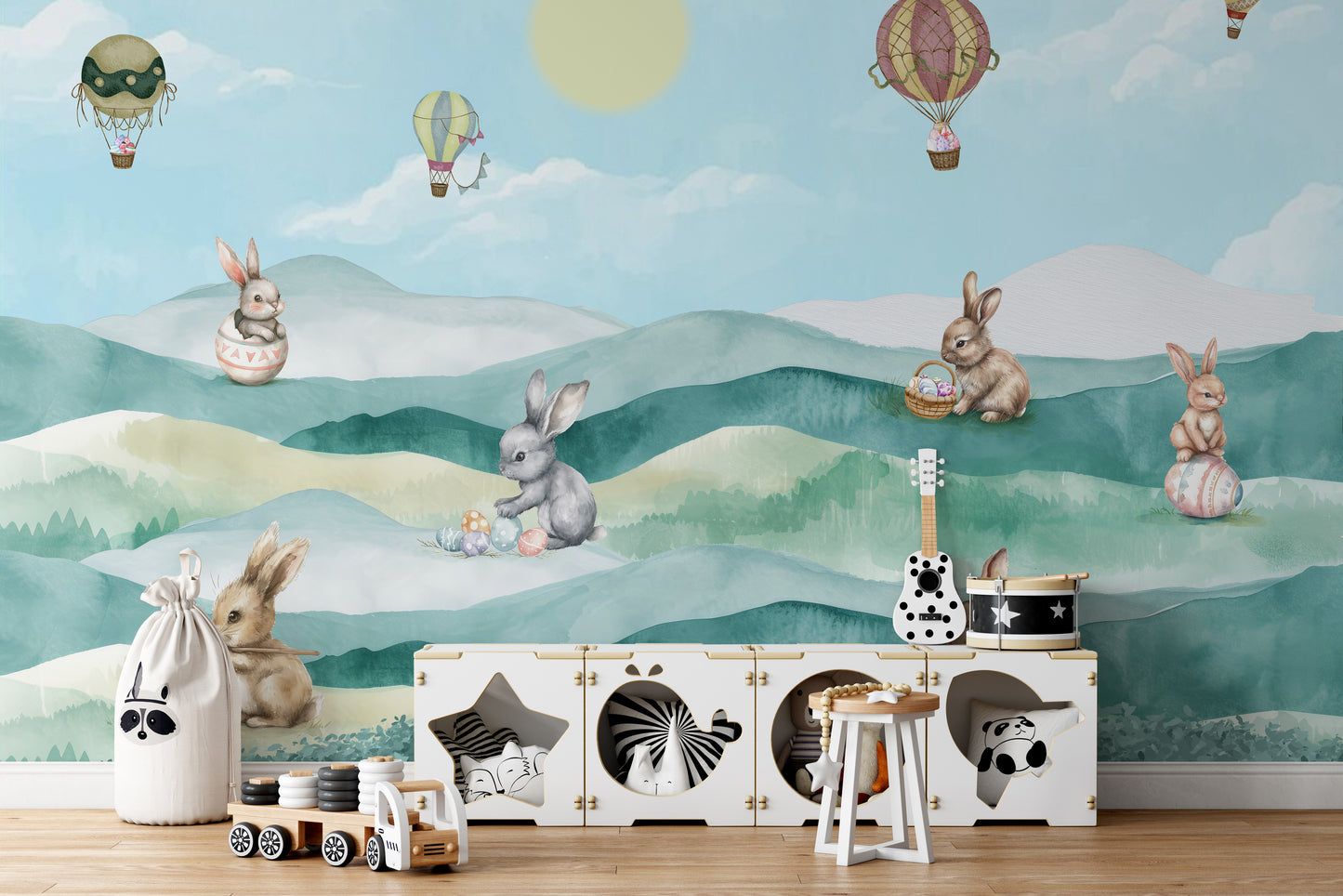 Forårsbunny påskeæg tapet