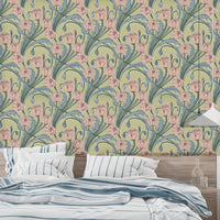 Spring Elegance Floral wallpaper with soft pastel tones.
