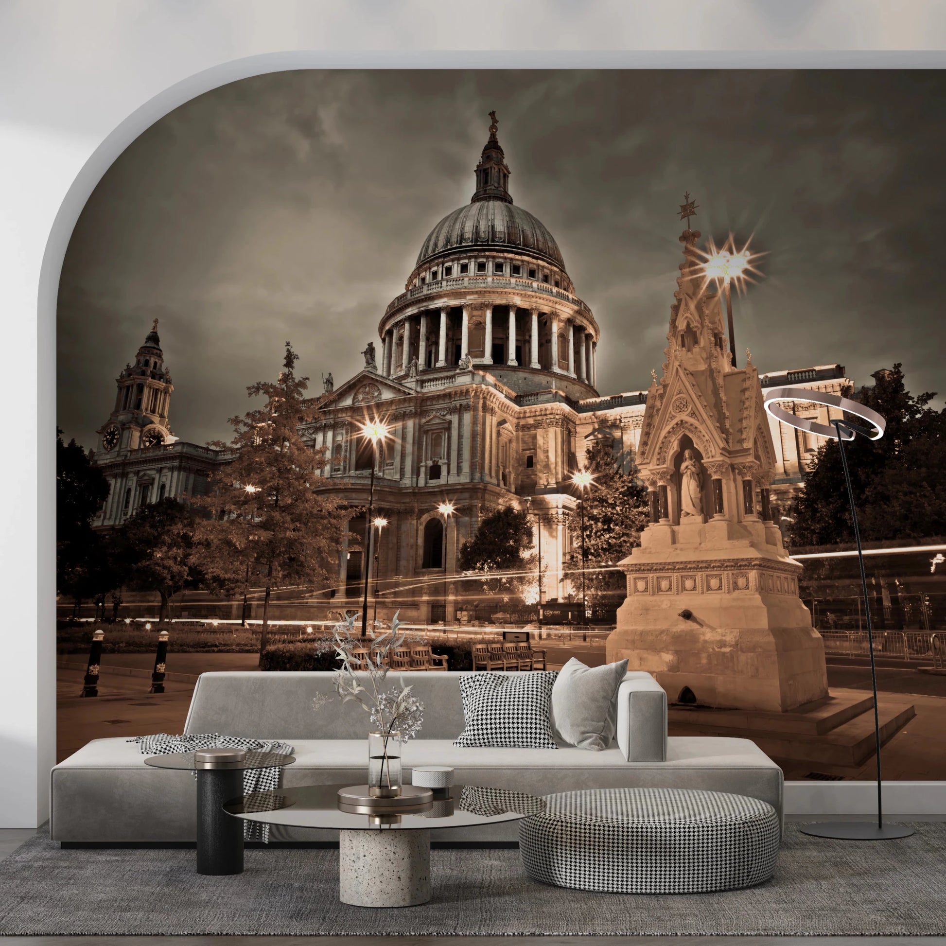 St Pauls Sepia Wall Mural