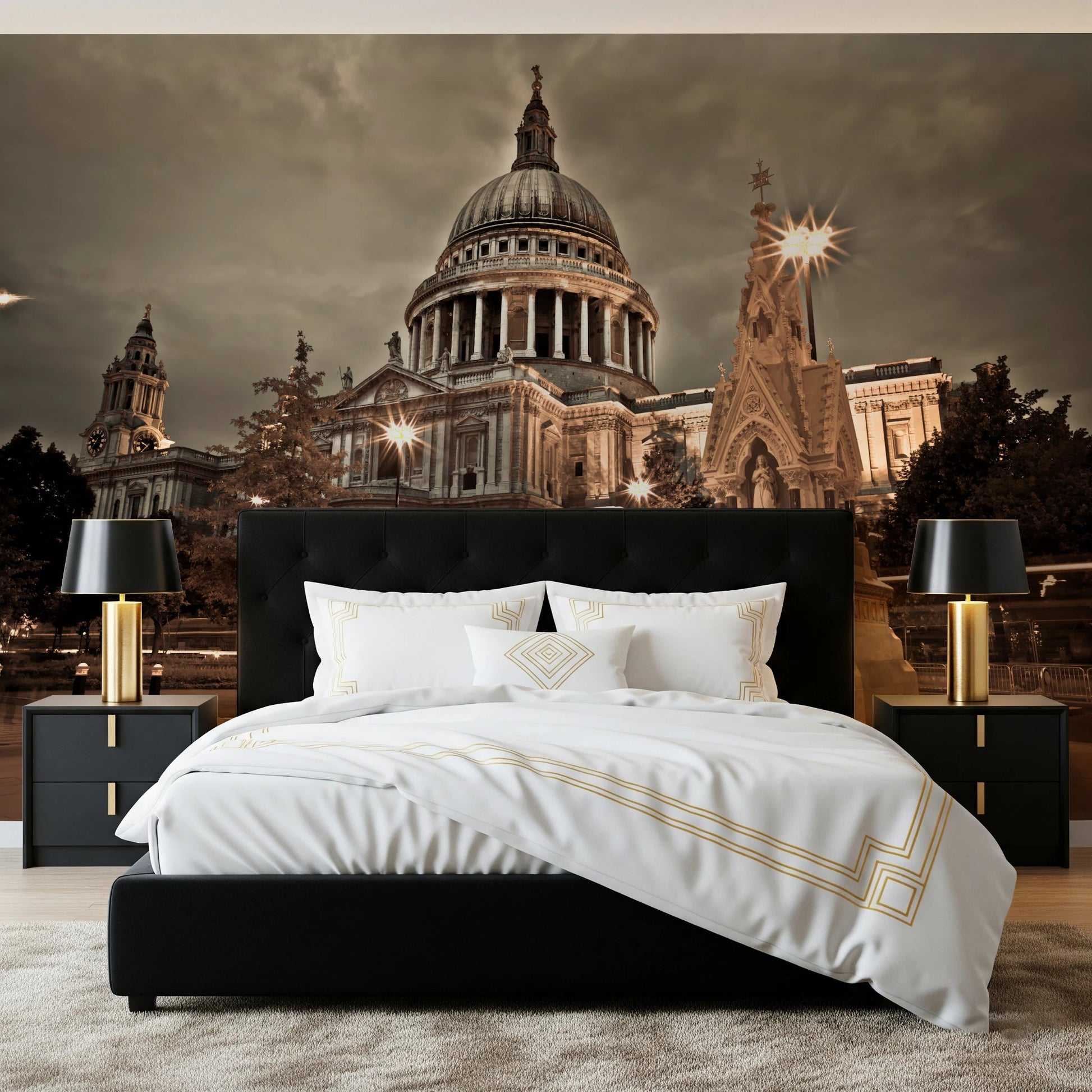 St Pauls Sepia Wall Mural