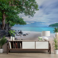 St Vincent beach ocean wall mural