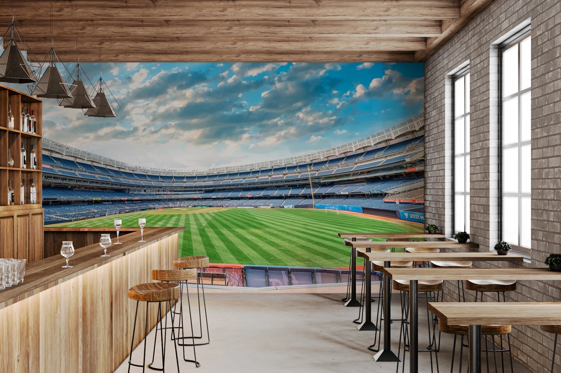 Stadium View Wall Mural