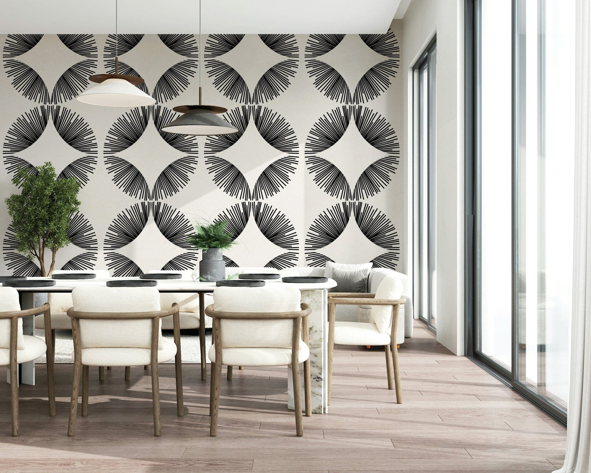 Starburst Deco Wallpaper⁠