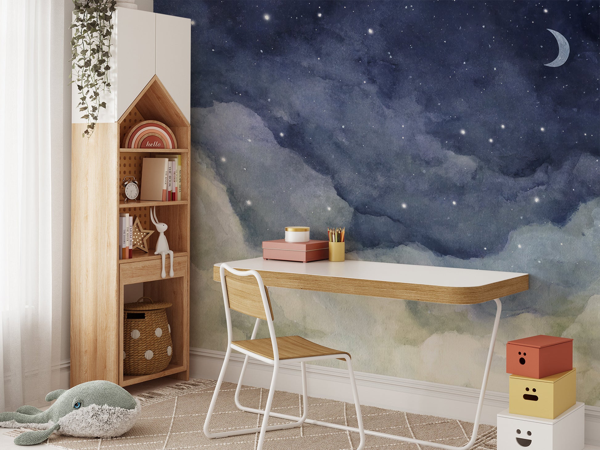 Stardust Veil Wallpaper Mural - Giffywalls