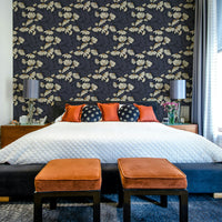 White daisies wallpaper design

