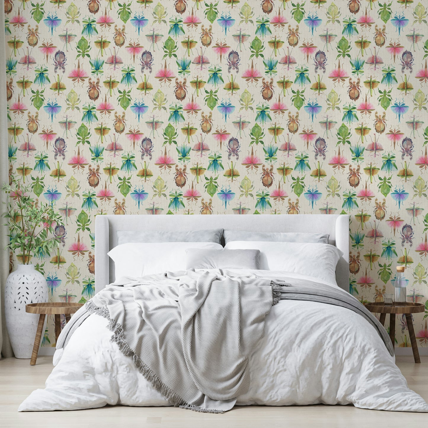 In Plain Sight: Stick & Leaf Insects in Camouflage Wallpaper⁠