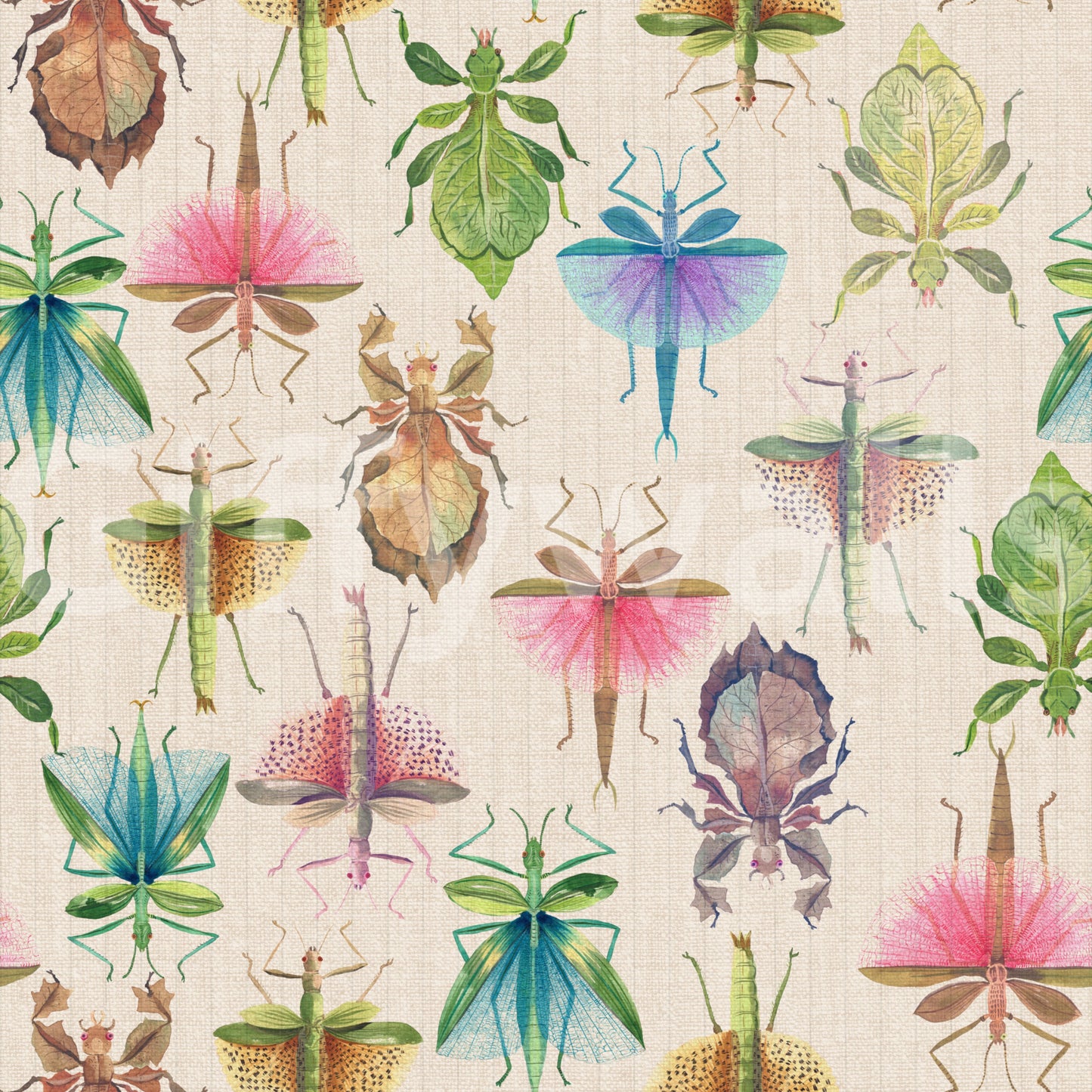 In Plain Sight: Stick & Leaf Insects in Camouflage Wallpaper⁠