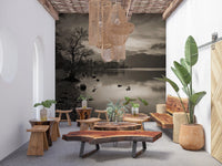 Still Lake at Dusk Wall Mural