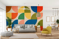 Stockholm Wall Mural on a light grey wall.

