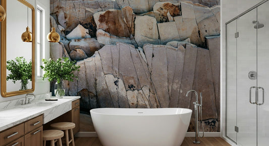 Stone Geometry Wall Mural -2226345
