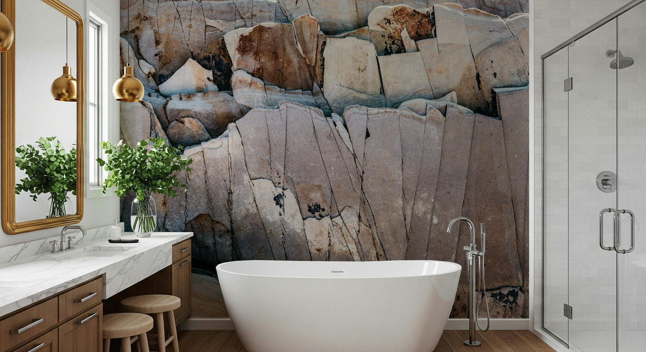 Stone Geometry Wall Mural -2226345