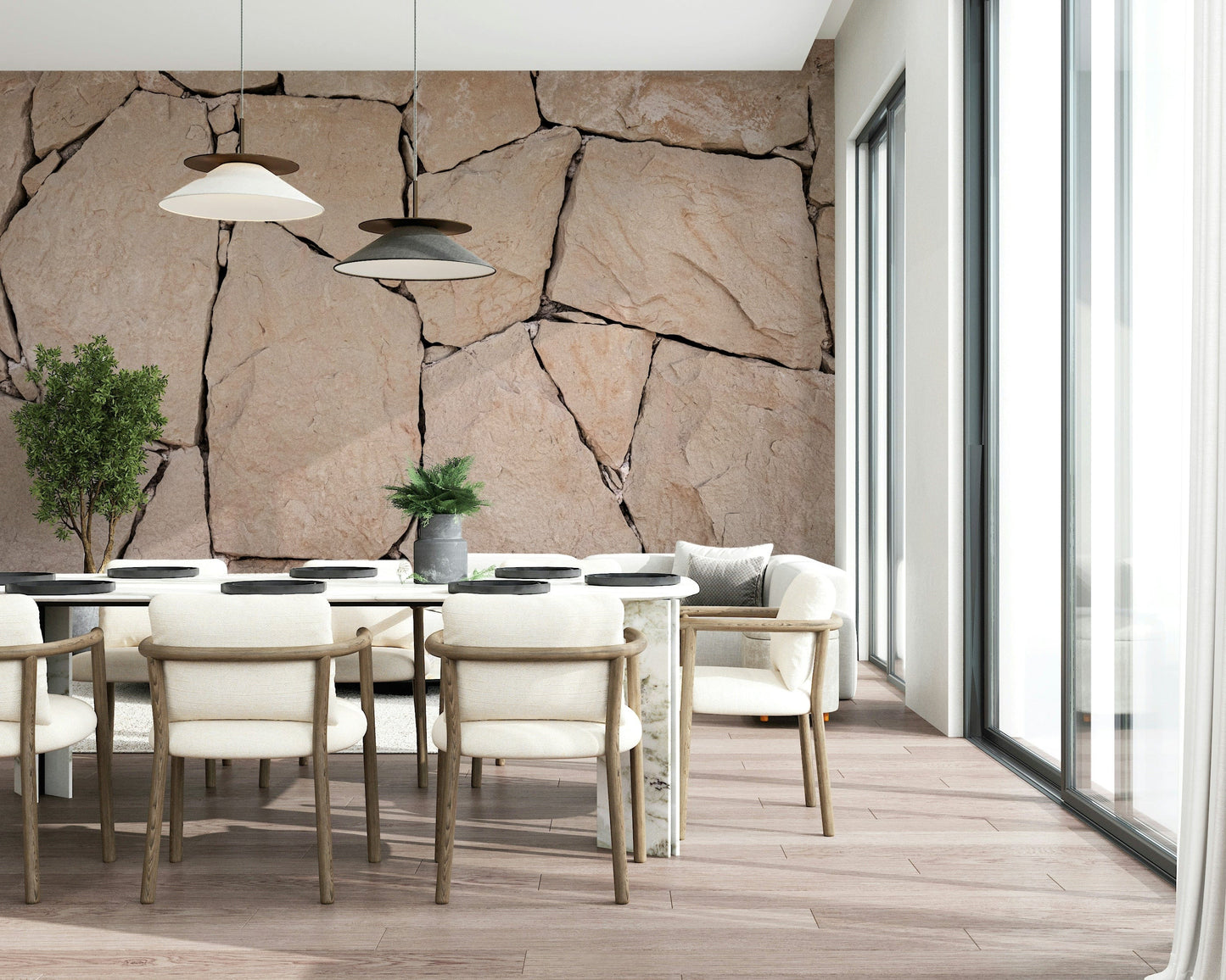 Stone Cladding Texture Wall Mural -2306806
