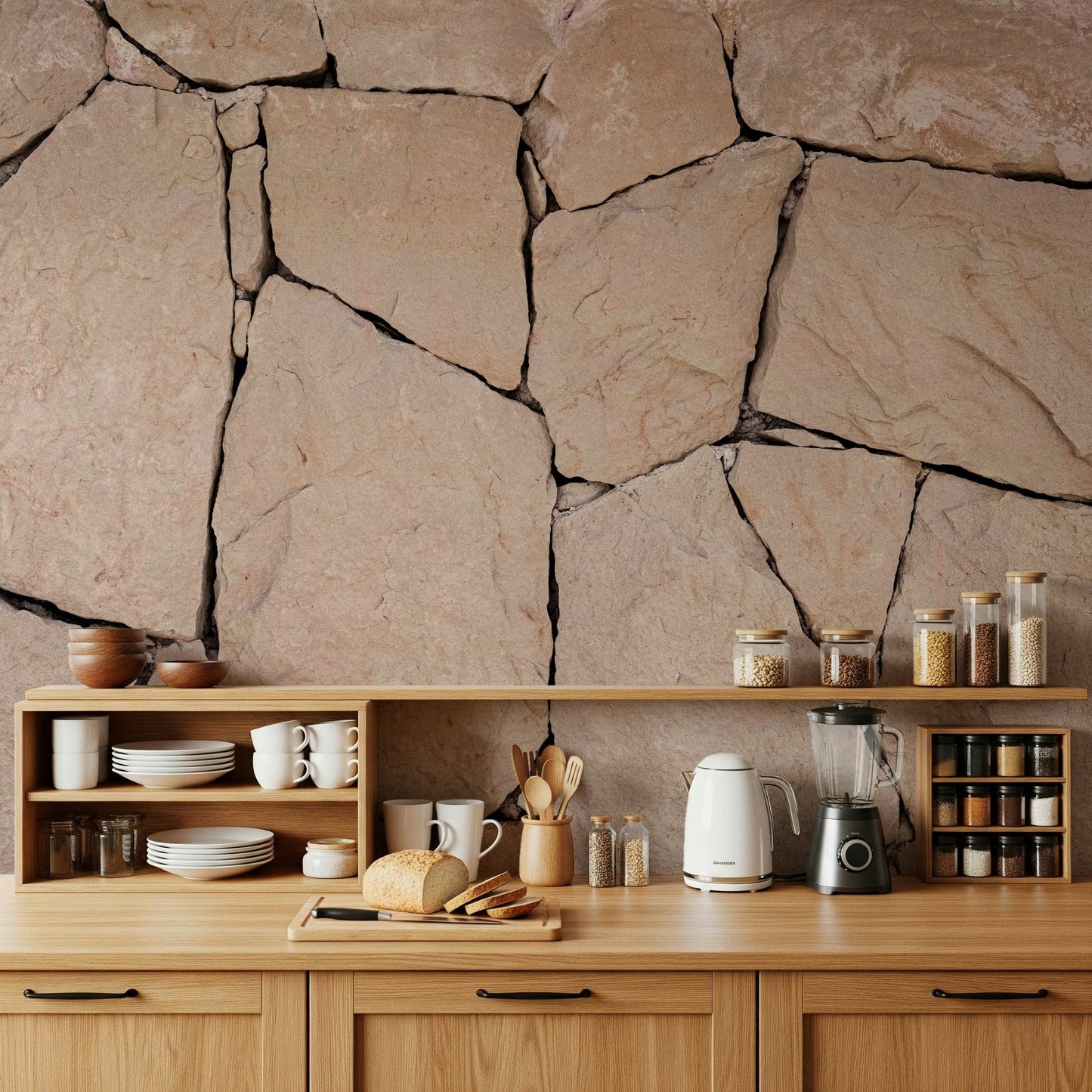 Stone Cladding Texture Wall Mural -2306806