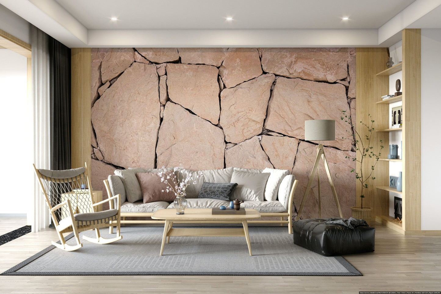 Stone Cladding Texture Wall Mural -2306806