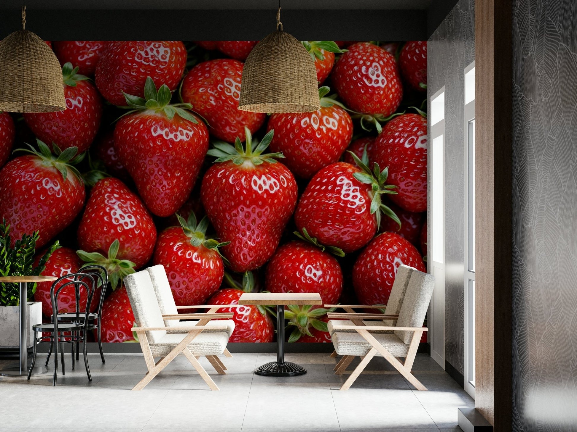 The look is cheerful and inviting.
