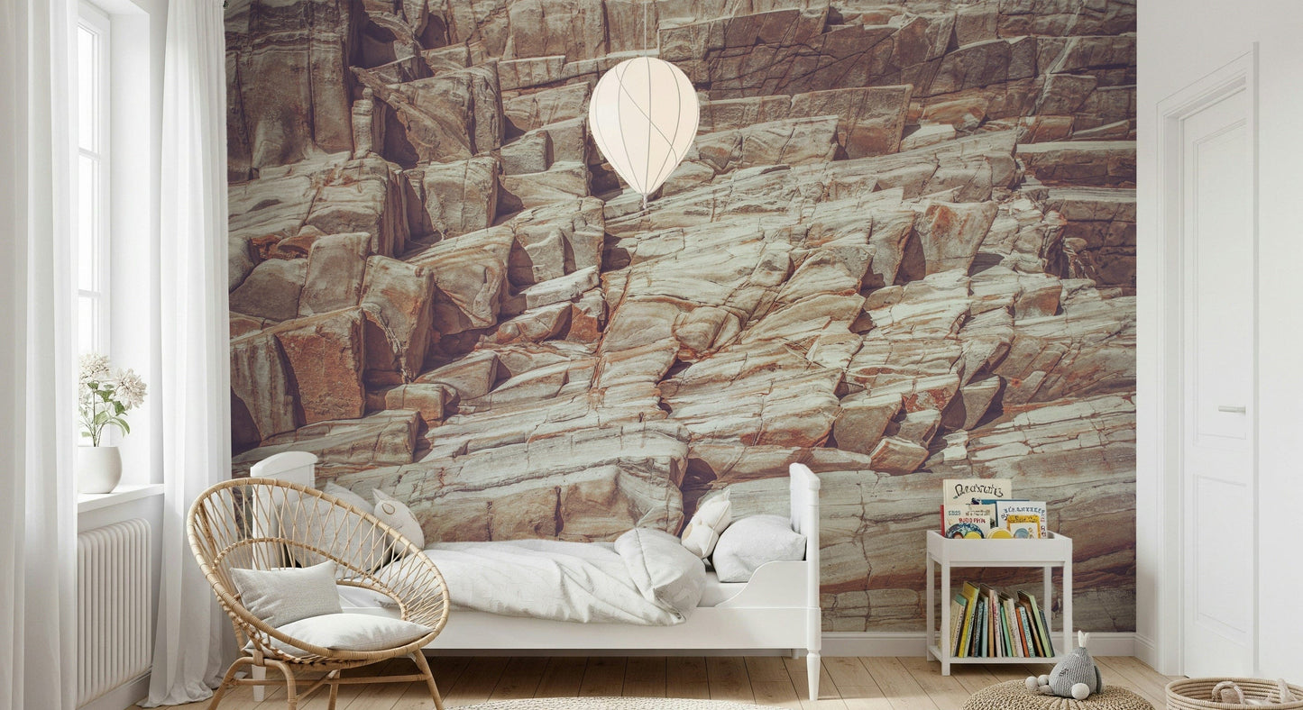 Striated Rock Face Wall Mural -2226342