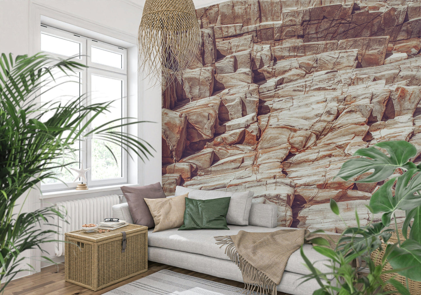 Striated Rock Face Wall Mural -2226342