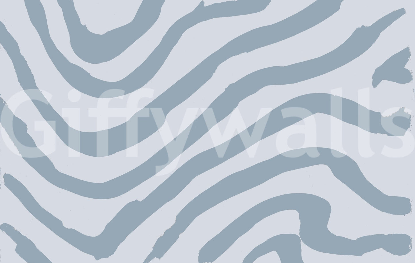 Simple striped mural with clean edges

