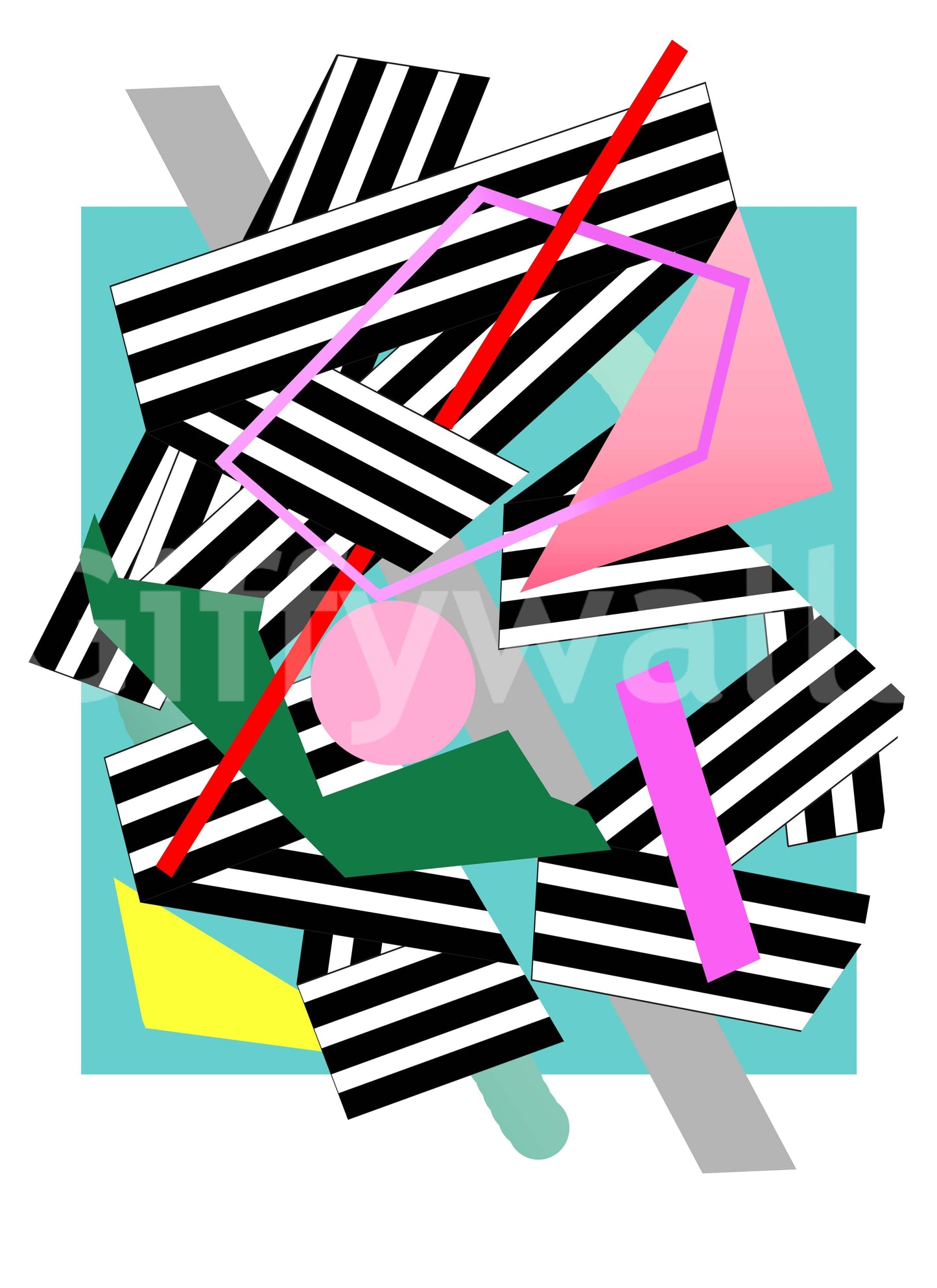 A high-quality minimalist wall mural for walls.

