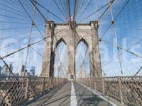 Strolling Across the Brooklyn Bridge Wall Mural