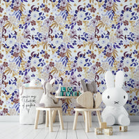 Dreamy leaf wallpaper with minimalist style

