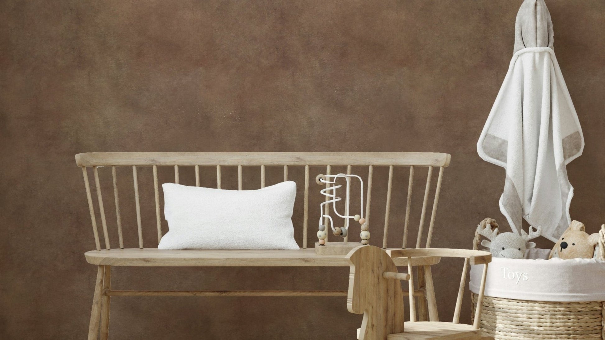 Rustic sable suede wallpaper for cozy rooms

