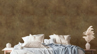 Textured brown suede-look wallpaper for interiors

