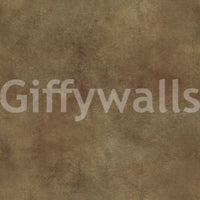 Distressed leather look wallpaper in tobacco hue

