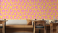 Summer bloom burst wallpaper with vibrant floral design

