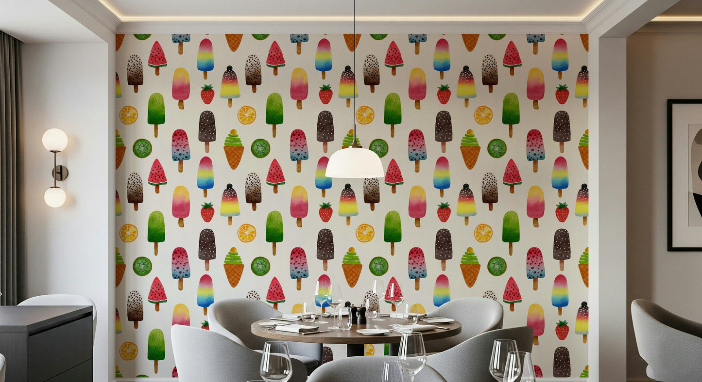 Tapet cu înghețată de vară