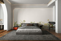 Wildflower field wall mural for bedrooms

